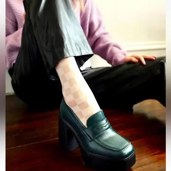 Free People Zoe Platform Loafer Deep Jade Size 8.5 - Picture 2 of 11